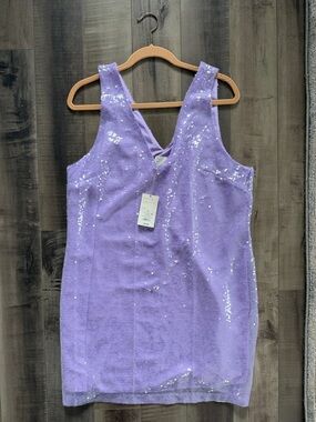 a new day Lilac Sequin Tank Dress